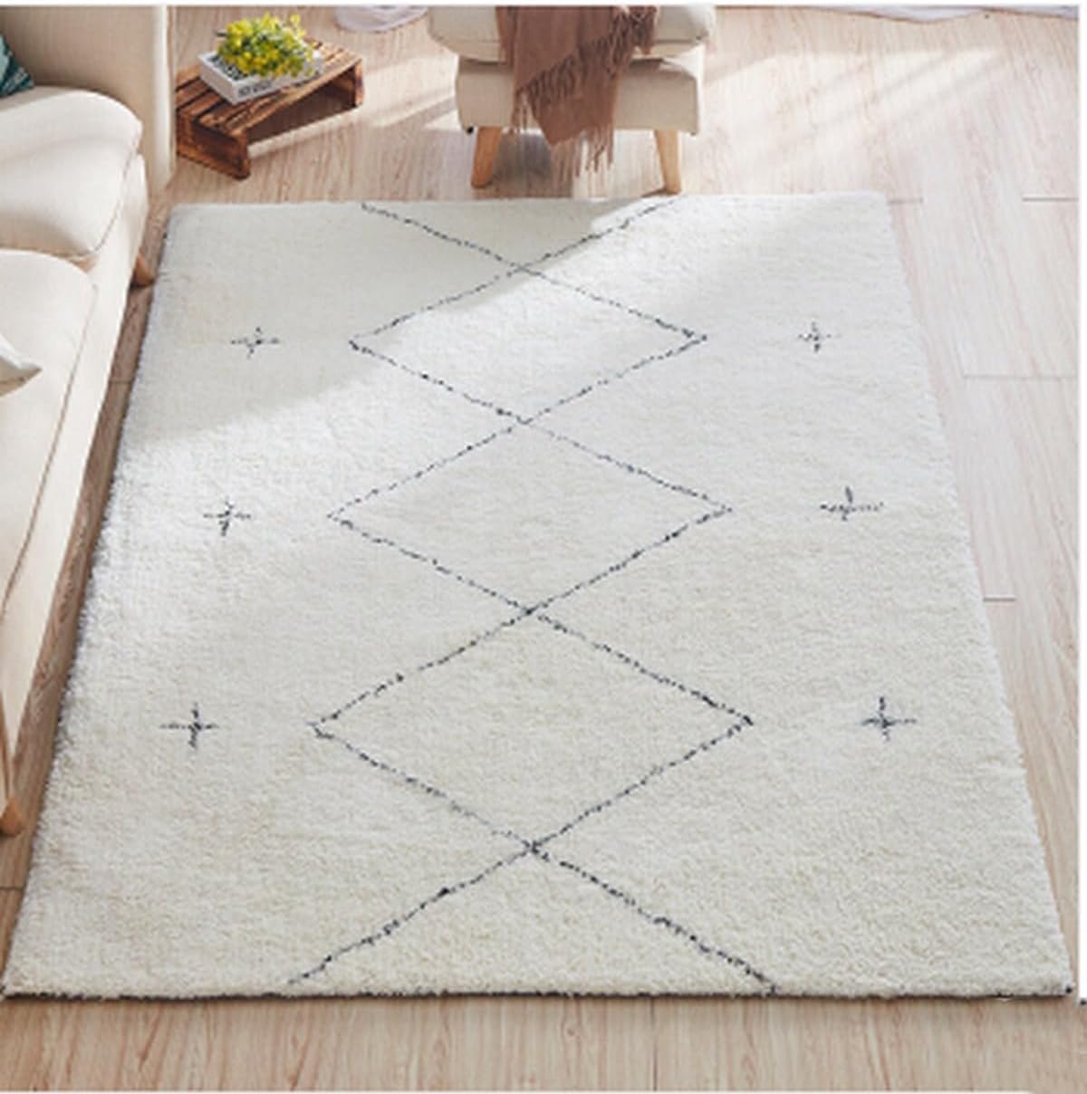 Frisence カーペット ラグマット 絨毯 厚手 防寒 床暖房対応 滑り止め付き 洗える 低ホコリ 防ダニ インテリア ホットカーペット対応 お手入れ簡単 耐久性 耐摩耗性 防音機能 FRIDT40