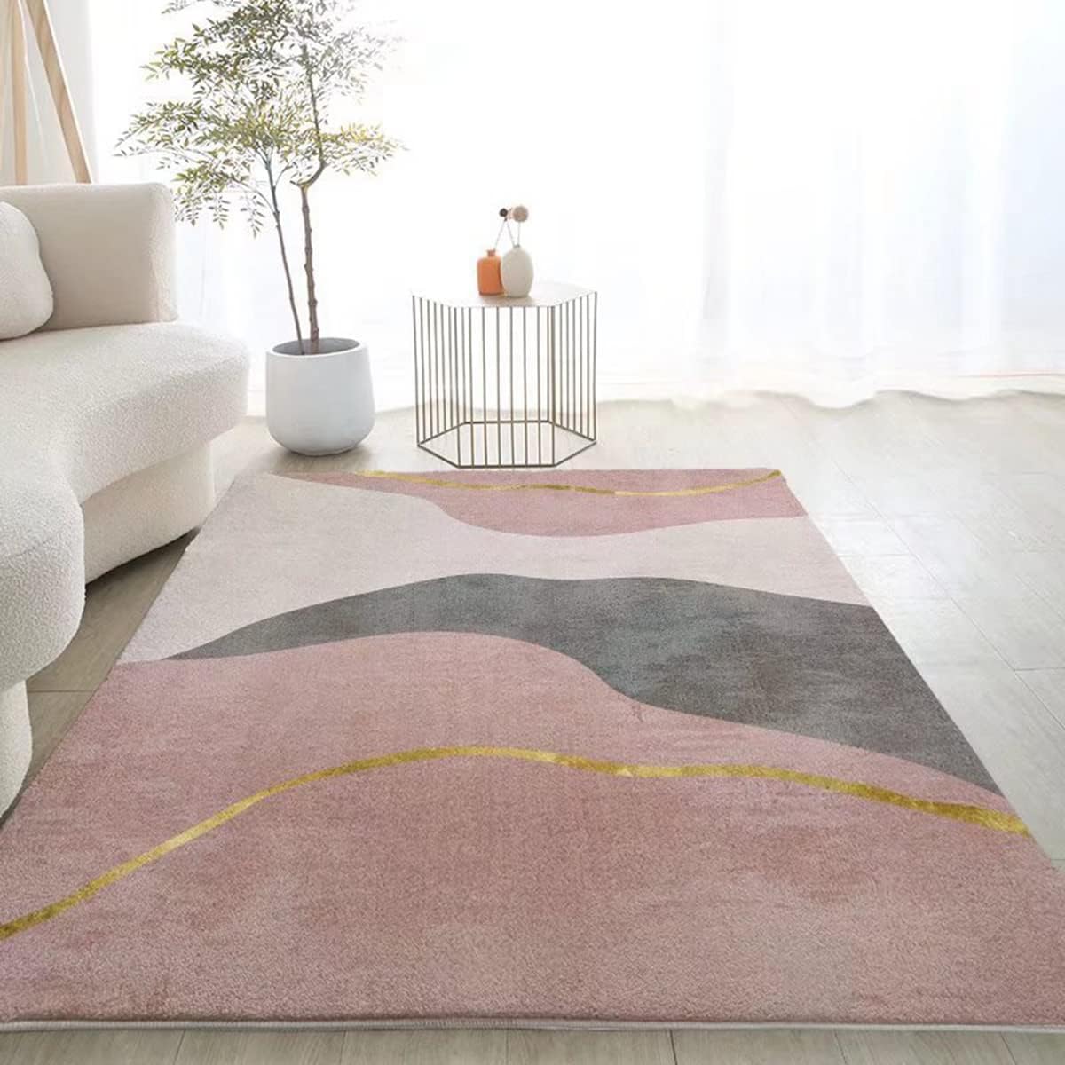 「Tuokus」ラグ カーペット シャギーラグ 洗える ふわふわ 絨毯 厚手 ラグマット 3畳4畳5畳6畳 ホットカーペット&床暖房で使用可能 濃い色 洗える 模造カシミアラグ 消臭 厚い滑り止め付き サラサラ FJ-94