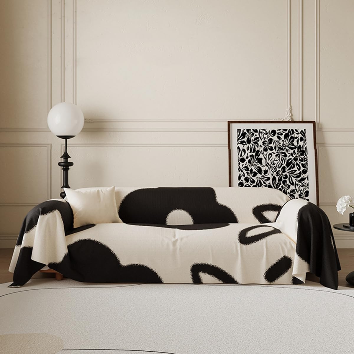 「Tuokus」ソファーカバー 2人掛け 3人掛け 肘付き 柔らかく 通気性 ふわふわ おしゃれ 汚れ防止 パッド クッション スリップ 洗える 防塵 オールシーズン使用可能 Sofajia56