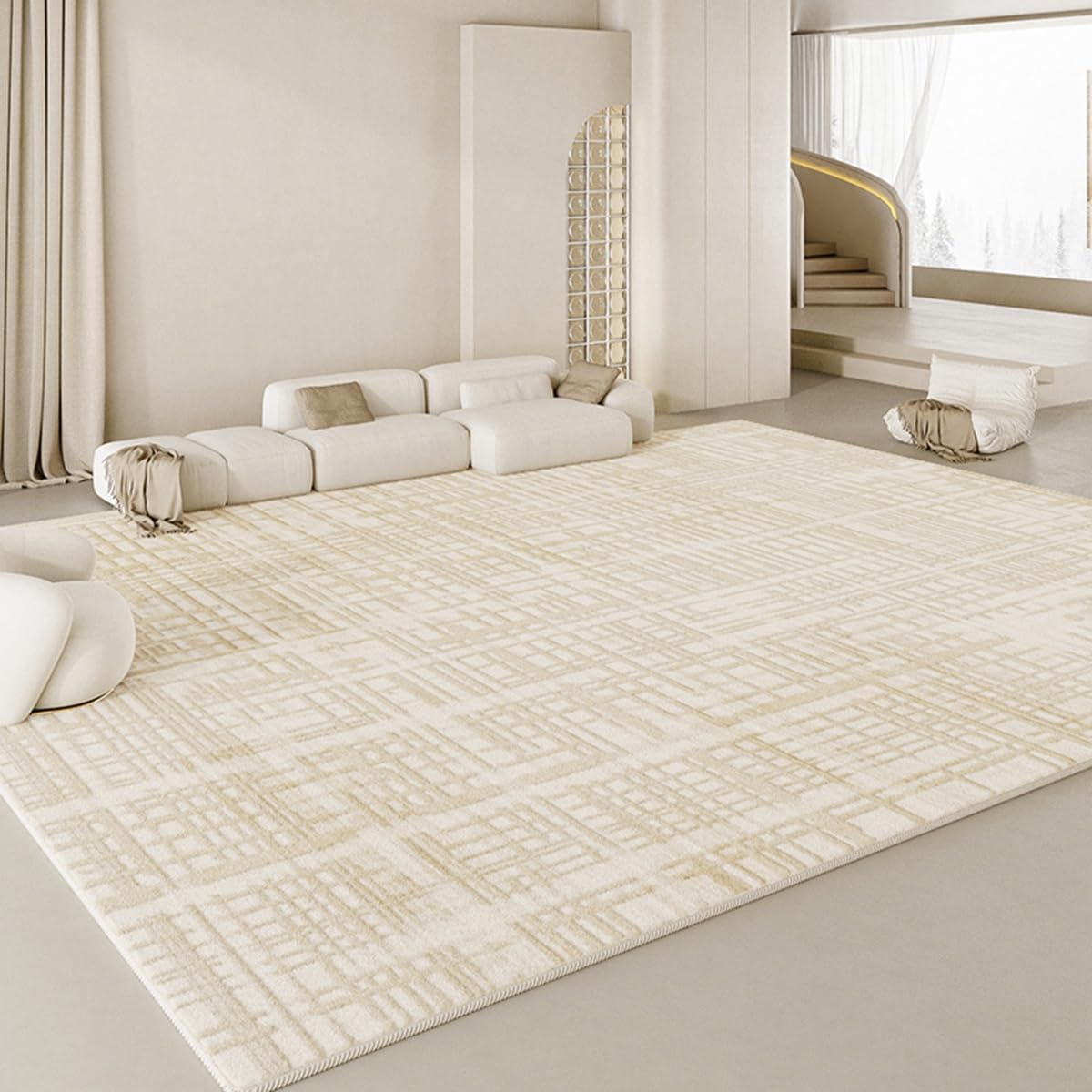 Frisence カーペット ラグマット 絨毯 厚手 防寒 床暖房対応 滑り止め付き 洗える 低ホコリ 防ダニ インテリア ホットカーペット対応 お手入れ簡単 耐久性 耐摩耗性 防音機能 FRIDT22