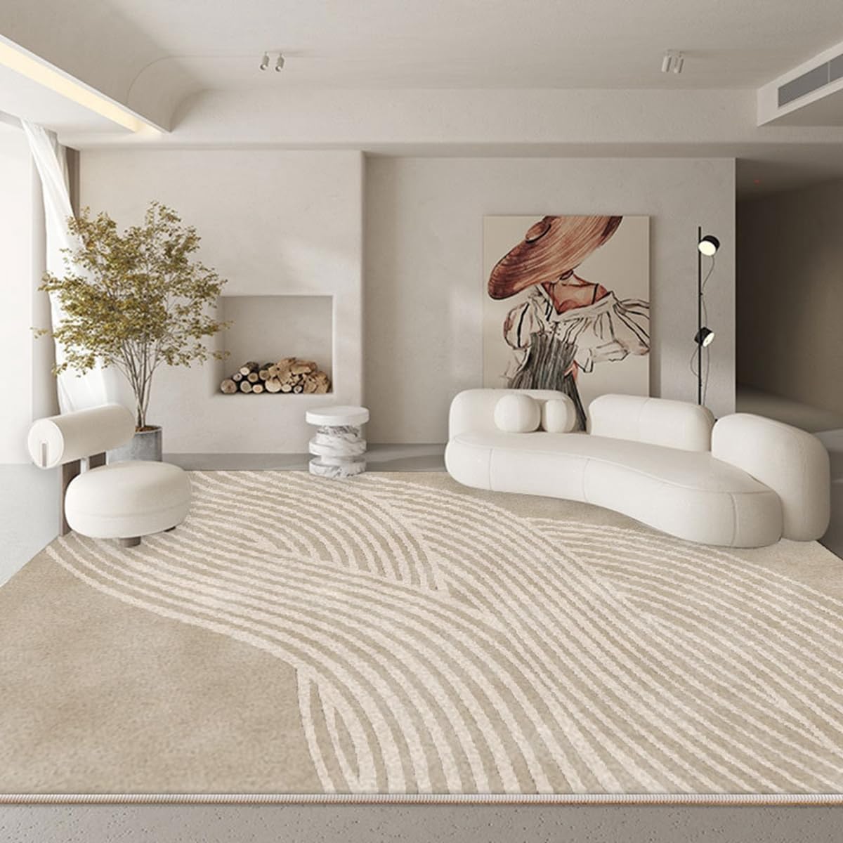 「Tuokus」ラグ カーペット 160×120cm ラグマット シャギーラグ 洗える ふわふわ 絨毯 厚手 3畳4畳5畳6畳 ホットカーペット&床暖房で使用可能 洗濯可 模造カシミアラグ 消臭 厚い滑り止め付き サラサラ イミテーションカシミア 模造カシミア TFYRj-303