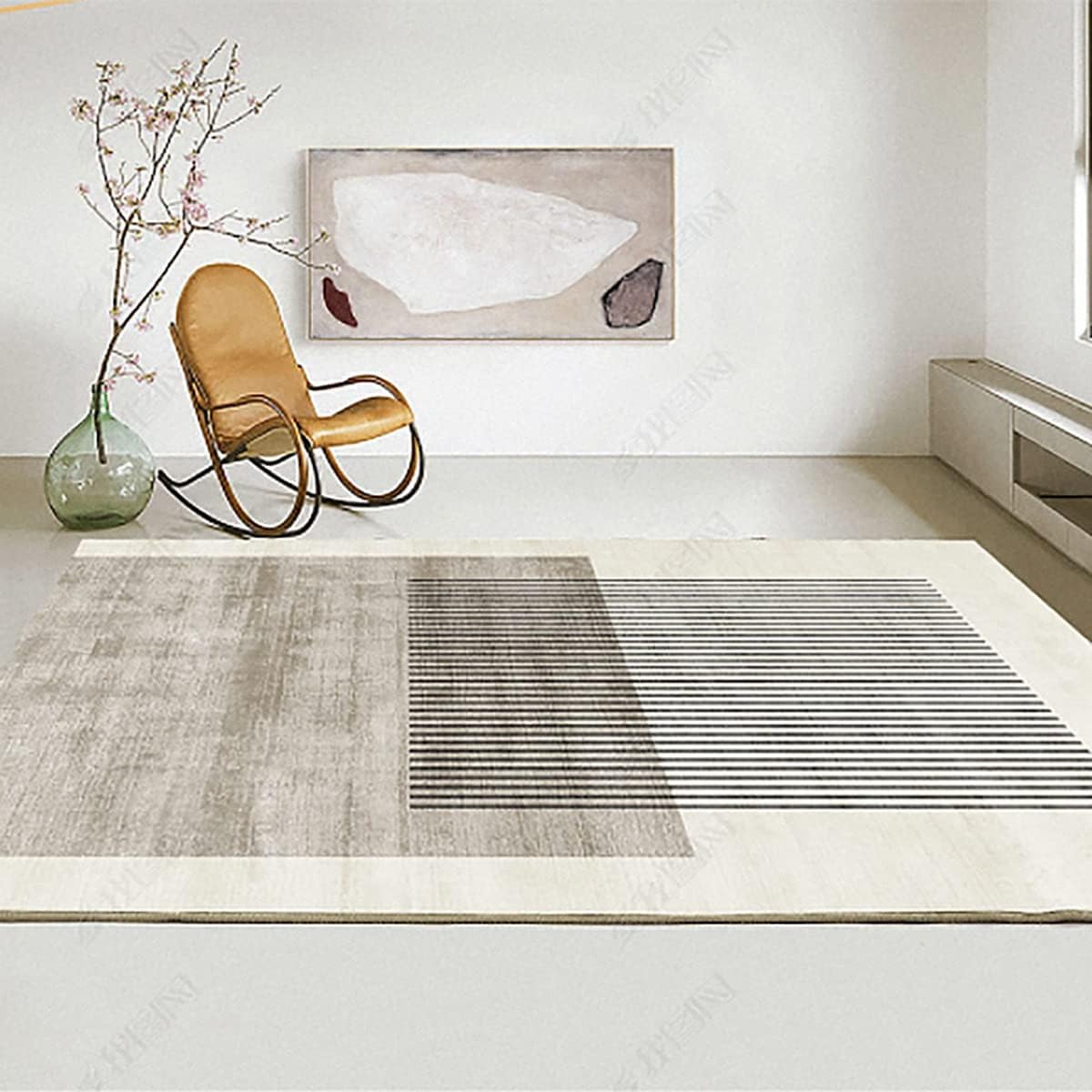 Frisence カーペット ラグマット 絨毯 厚手 防寒 床暖房対応 滑り止め付き 洗える 低ホコリ 防ダニ インテリア ホットカーペット対応 お手入れ簡単 耐久性 耐摩耗性 防音機能 FRIDT51 120*160cm