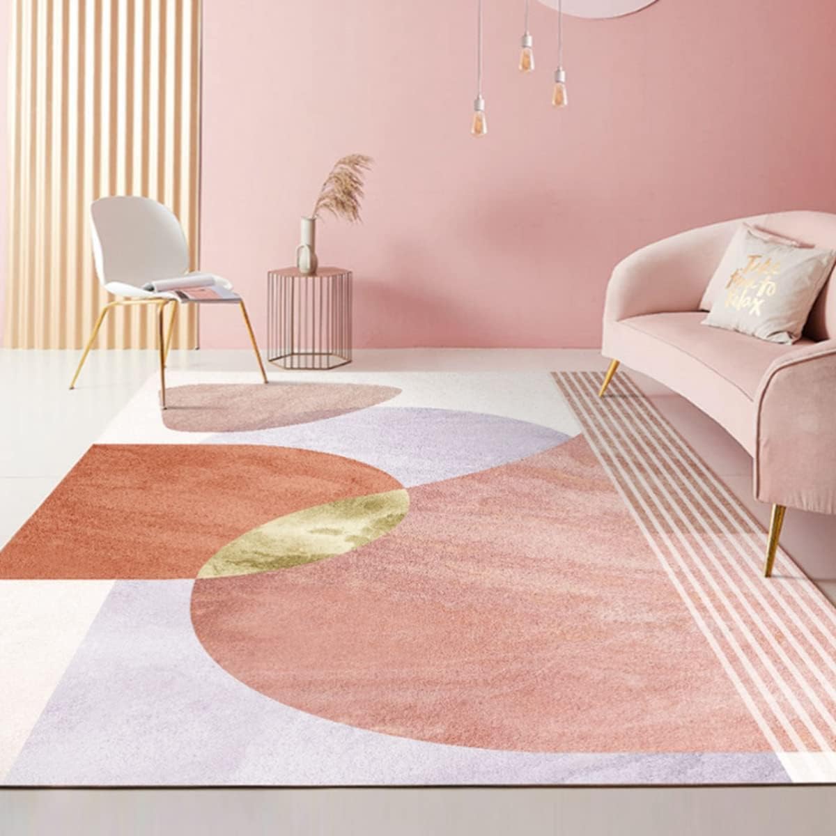 Frisence カーペット ラグマット 絨毯 厚手 防寒 床暖房対応 滑り止め付き 洗える 低ホコリ 防ダニ インテリア ホットカーペット対応 お手入れ簡単 耐久性 耐摩耗性 防音機能 FRIDT49