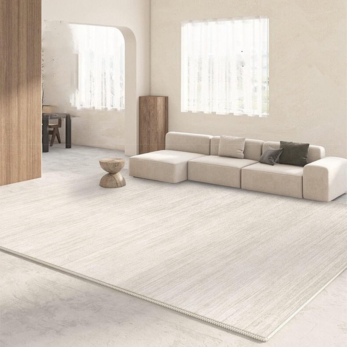 Frisence カーペット ラグマット 絨毯 厚手 防寒 床暖房対応 滑り止め付き 洗える 低ホコリ 防ダニ インテリア ホットカーペット対応 お手入れ簡単 耐久性 耐摩耗性 防音機能 FRIDT44