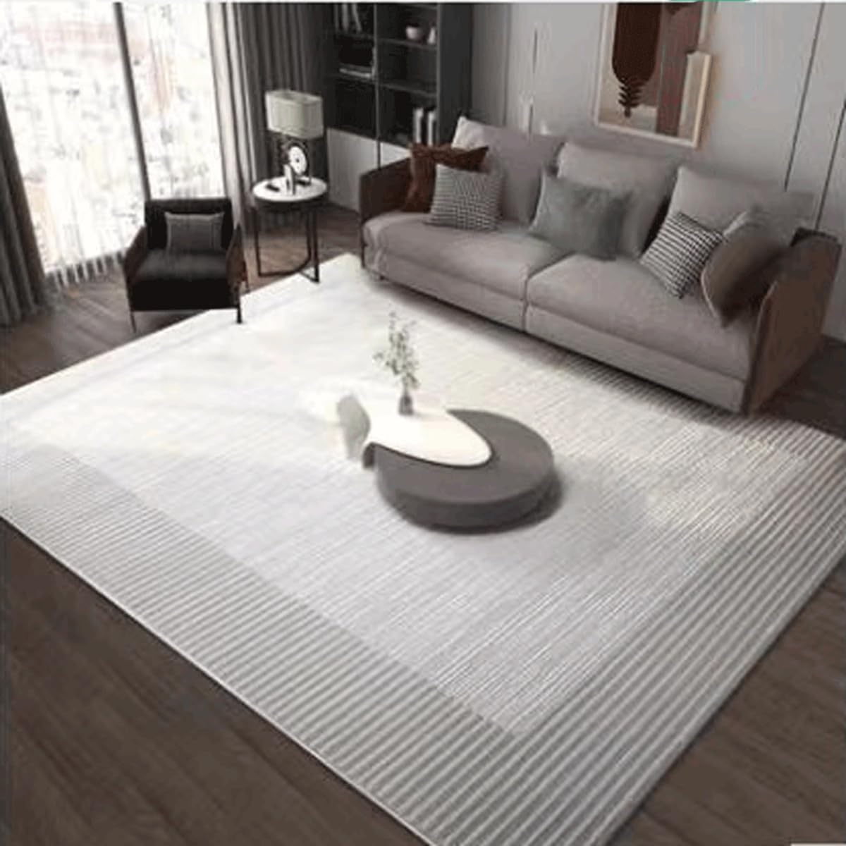 Frisence カーペット 120×160cm 洗える ラグ 滑り止め付き 防音・防寒・床暖房対応 ラグマット 折りたたみ コンパクト収納可能 おしゃれ ふわふわ 北欧風 リビング 寝室 子供部屋用 FRIDT74A