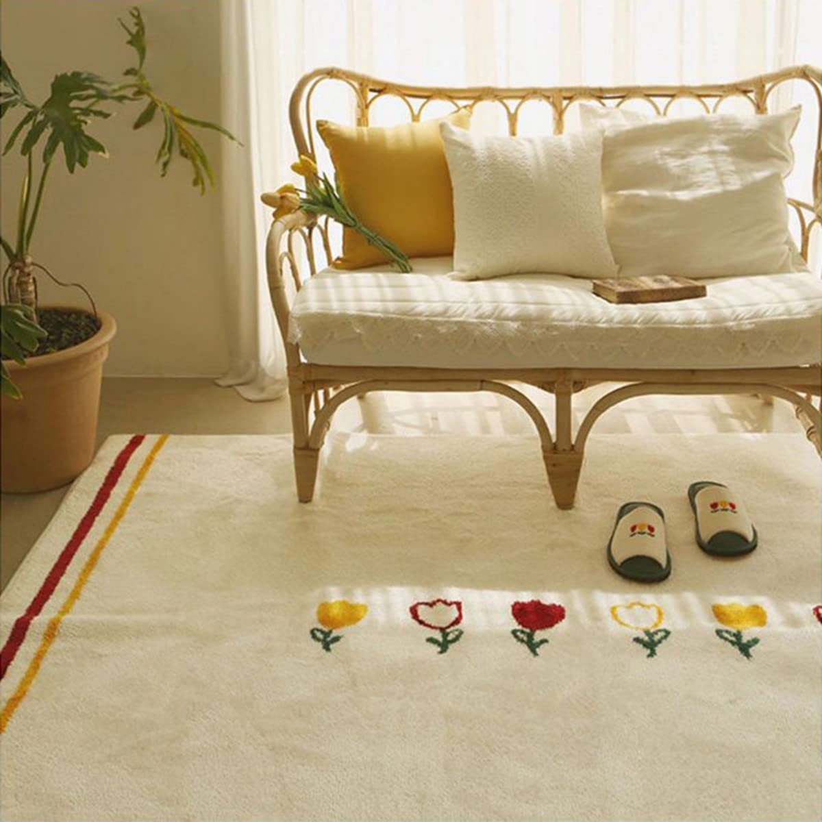 カーペット ラグマット ラグ 滑り止め付き センターカーペット 模造カシミヤ 3畳4畳5畳6畳 厚み 長方形 絨毯 抗菌防臭 防ダニ 床暖房対応 シャギーラグ 絨毯 滑り止め付き ふわふわ サラサラ 長方形 カラフルパターン FY-19(200*300cm約3.7畳)