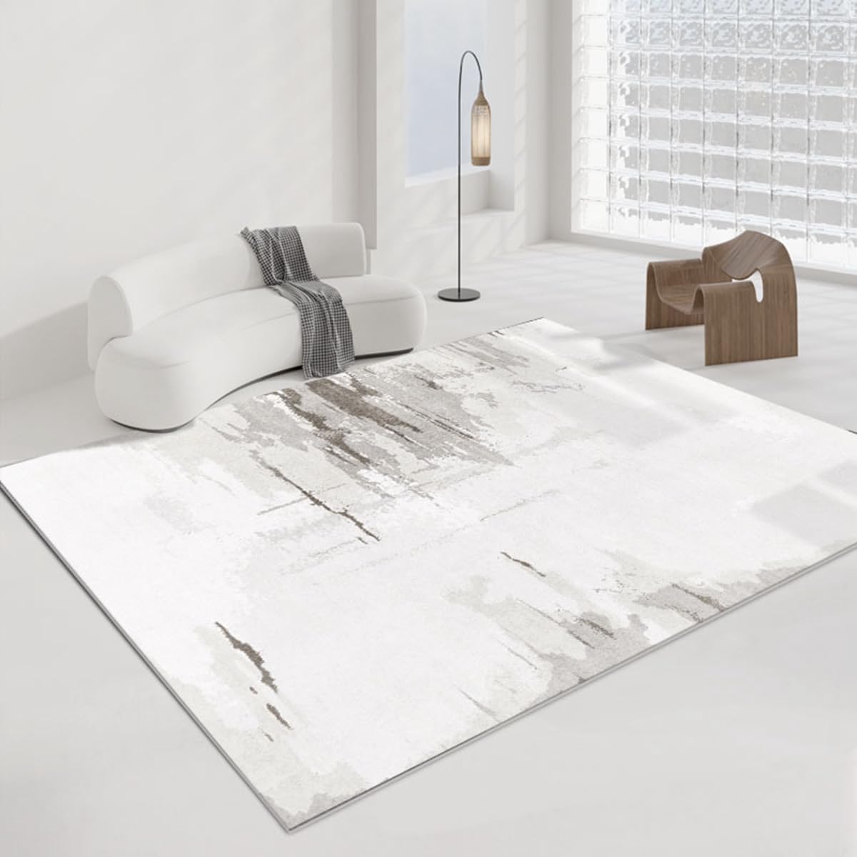 「Tuokus」ラグ カーペット 160×120cm ラグマット シャギーラグ 洗える ふわふわ 絨毯 厚手 3畳4畳5畳6畳 ホットカーペット&床暖房で使用可能 洗濯可 模造カシミアラグ 消臭 厚い滑り止め付き サラサラ イミテーションカシミア 模造カシミア TFYRj-299