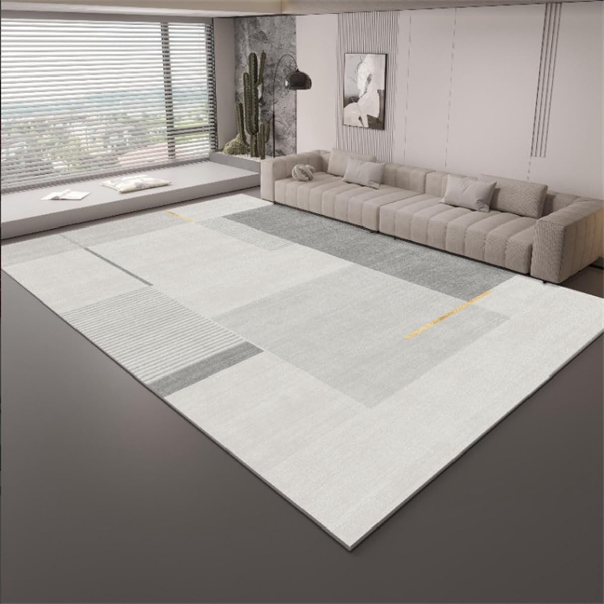 「Tuokus」カーペット ラグマット ラグ 滑り止め付き センターカーペット 模造カシミヤ 3畳4畳5畳6畳 厚み 長方形 絨毯 抗菌防臭 防ダニ 床暖房対応 シャギーラグ 絨毯 滑り止め付き ふわふわ サラサラ 長方形 カラフルパターン ORFYR125A