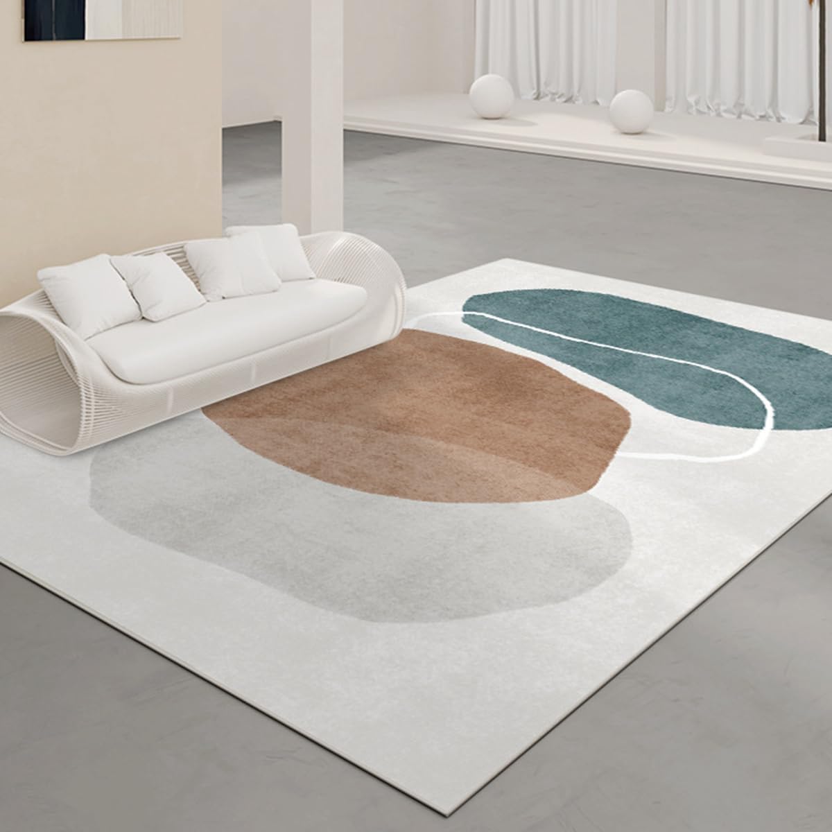 「Tuokus」ラグ カーペット 160×120cm ラグマット シャギーラグ 洗える ふわふわ 絨毯 厚手 3畳4畳5畳6畳 ホットカーペット&床暖房で使用可能 洗濯可 模造カシミアラグ 消臭 厚い滑り止め付き サラサラ イミテーションカシミア 模造カシミア TFYRj-298