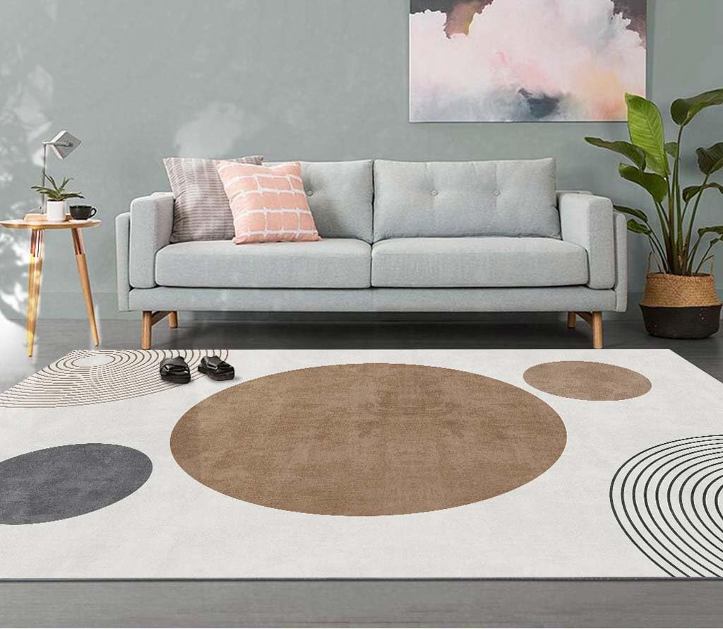 「Tuokus」ラグ カーペット 160×120cm ラグマット シャギーラグ 洗える ふわふわ 絨毯 厚手 3畳4畳5畳6畳 ホットカーペット&床暖房で使用可能 洗濯可 模造カシミアラグ 消臭 厚い滑り止め付き サラサラ イミテーションカシミア 模造カシミア TFYRj-304A2