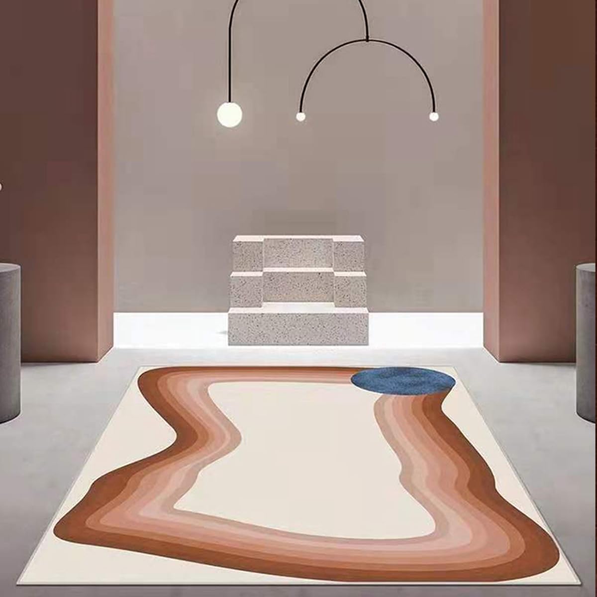 カーペット 120×160cm 洗える ラグ 滑り止め付き 防音・防寒・床暖房対応 ラグマット 折りたたみ コンパクト収納可能 おしゃれ ふわふわ 北欧風 リビング 寝室 子供部屋用 FRIDT68B