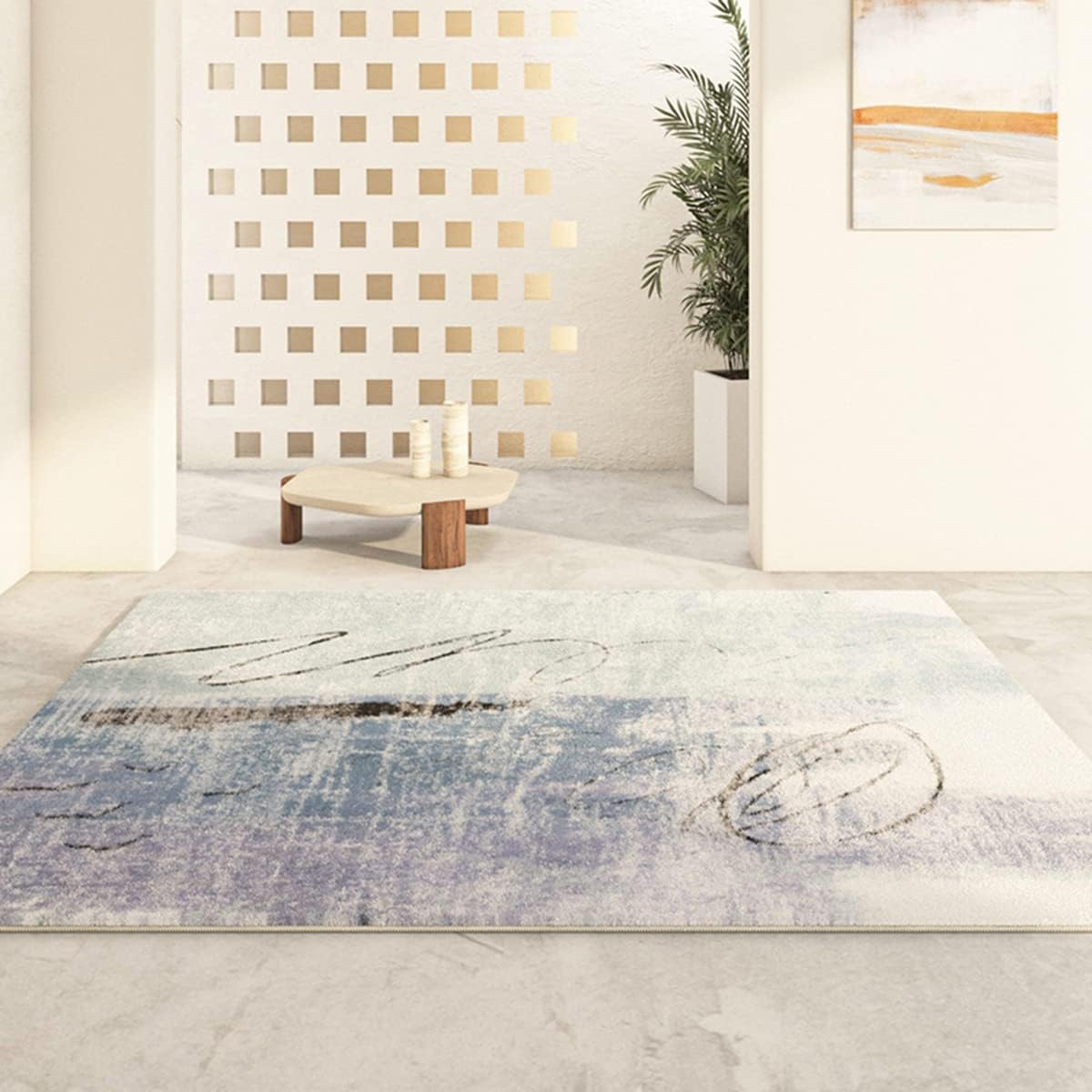 「Tuokus」ラグ カーペット シャギーラグ クラシック 絨毯 洗える ラグマット 防ダニ センターカーペット イミテーションカシミア 3畳4畳5畳6畳 かわいい 抗菌 消臭 滑り止め付き ふわふわ サラサラ 長方形 夏秋冬 120*160cm