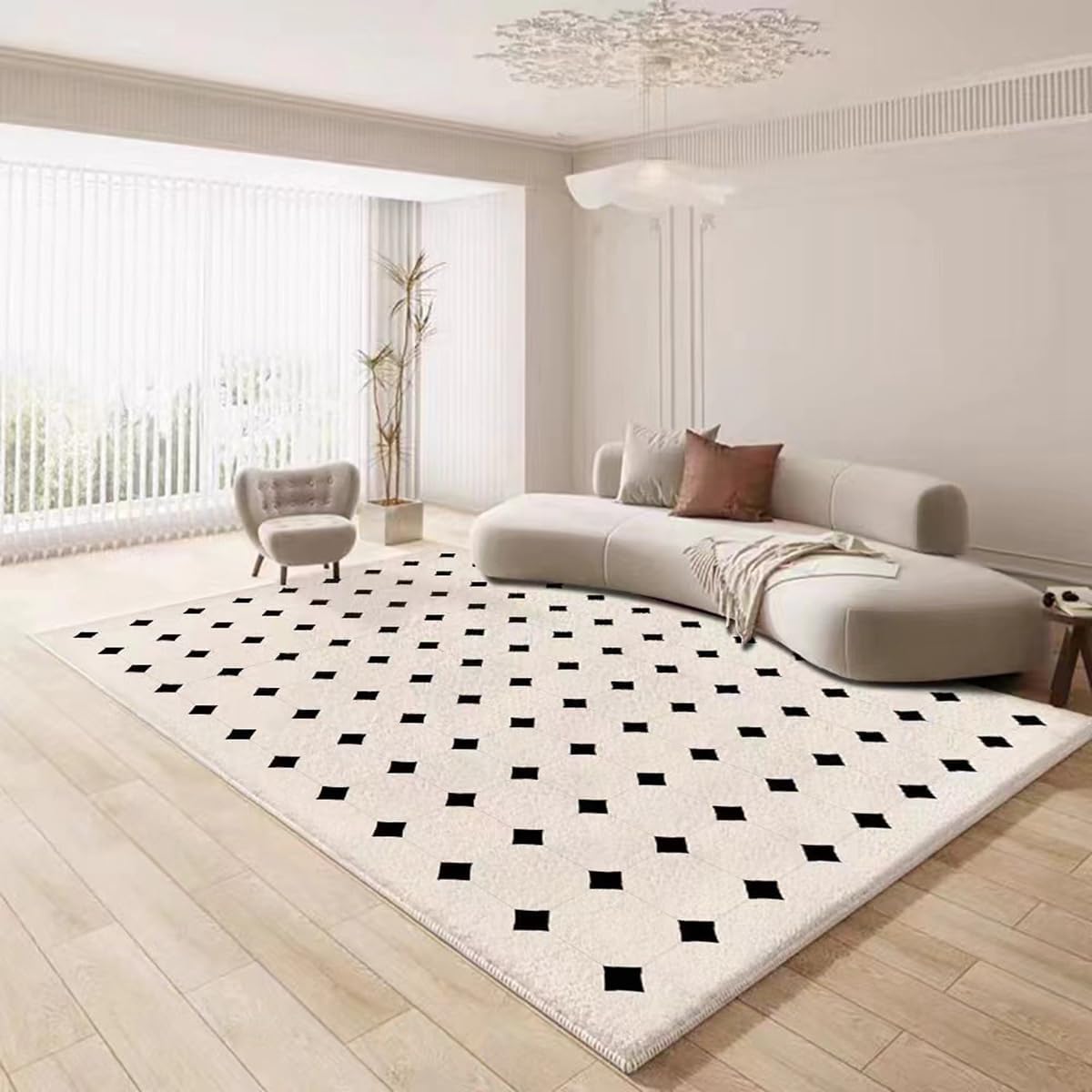 Frisence カーペット ラグマット 絨毯 厚手 防寒 床暖房対応 滑り止め付き 洗える 低ホコリ 防ダニ インテリア ホットカーペット対応 お手入れ簡単 耐久性 耐摩耗性 防音機能 FRIDT18