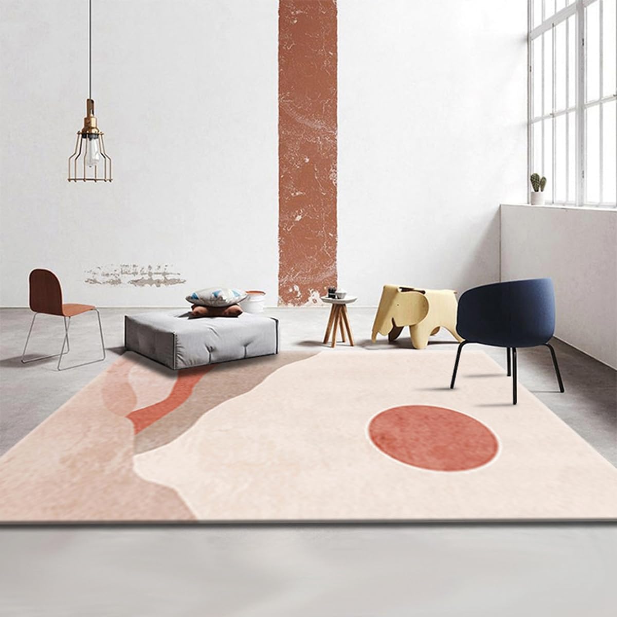 Frisence カーペット ラグマット 絨毯 厚手 防寒 床暖房対応 滑り止め付き 洗える 低ホコリ 防ダニ インテリア ホットカーペット対応 お手入れ簡単 耐久性 耐摩耗性 防音機能 FRIDT26