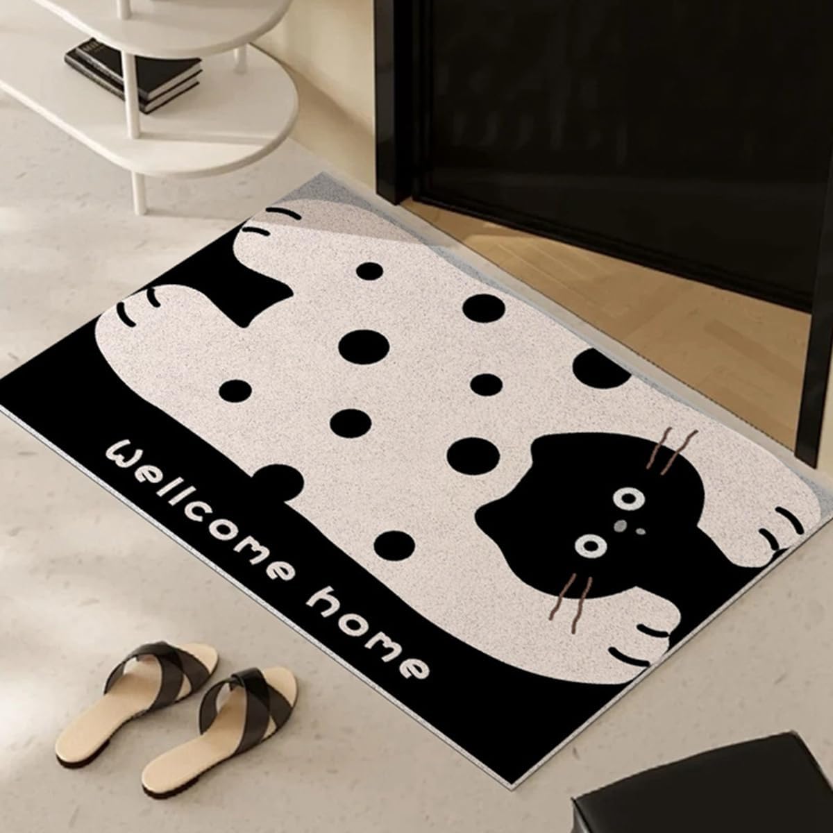 「Tuokus」玄関マット ドアマット 泥落としマット フロアマット マット キッチンマット タイルカーペット 床マット 屋外 滑り止め 耐磨耗性 速乾 吸水 洗える 店舗 飲食店 オフィス 事務所 XGDianj71 45*75cm