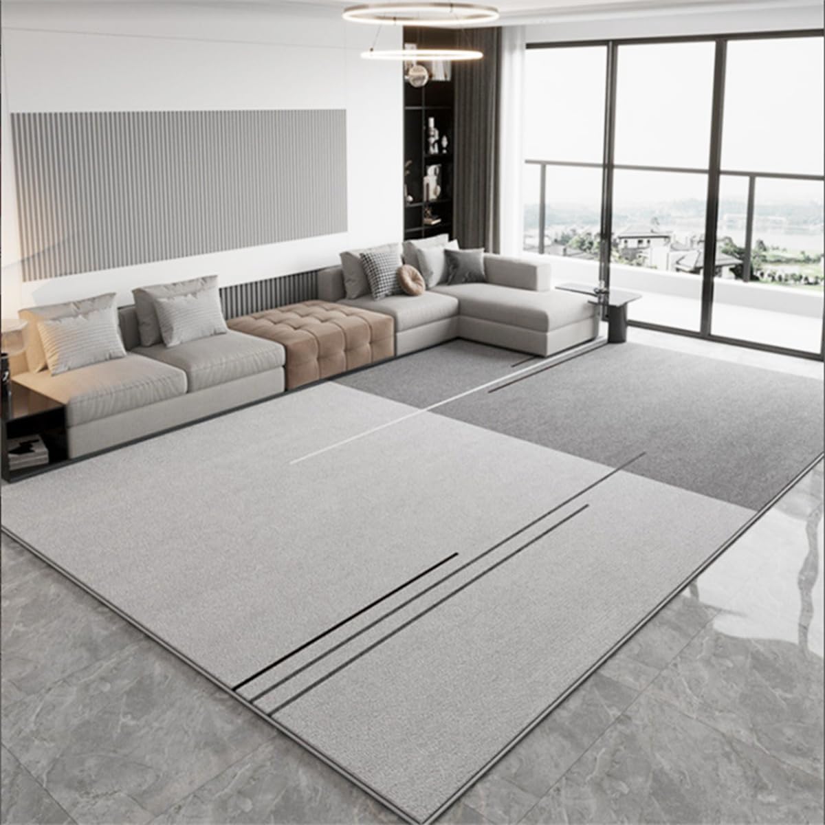 「Tuokus」カーペット ラグマット ラグ 滑り止め付き センターカーペット 模造カシミヤ 3畳4畳5畳6畳 厚み 長方形 絨毯 抗菌防臭 防ダニ 床暖房対応 シャギーラグ 絨毯 滑り止め付き ふわふわ サラサラ 長方形 カラフルパターン ORFYR125A