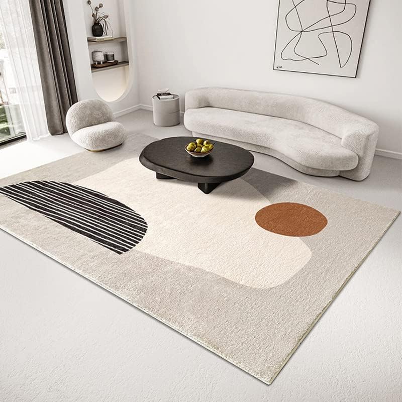 「Tuokus」カーペット イミテーションカシミア じゅうたん 洗える ラグ 絨毯 ラグマット 3畳4畳5畳6畳 防ダニ センターカーペット かわいい 抗菌 消臭 シャギーラグ 滑り止め付き ふわふわ サラサラ 長方形 夏秋冬 140*200cm