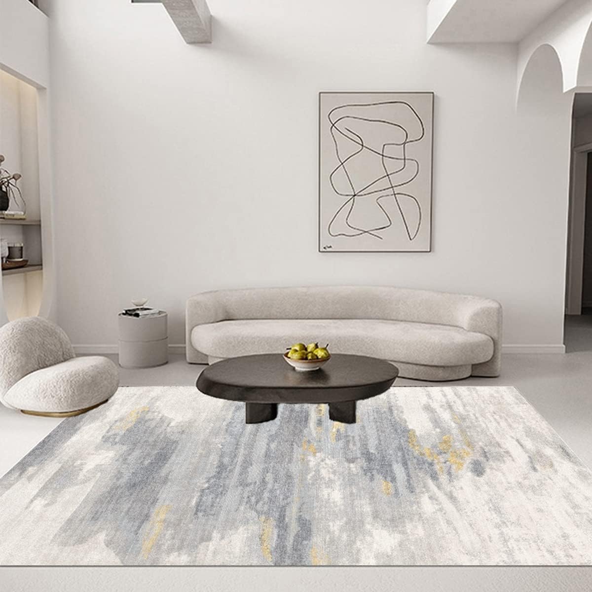 Frisence カーペット ラグマット 絨毯 厚手 防寒 床暖房対応 滑り止め付き 洗える 低ホコリ 防ダニ インテリア ホットカーペット対応 お手入れ簡単 耐久性 耐摩耗性 防音機能 FRIDT53