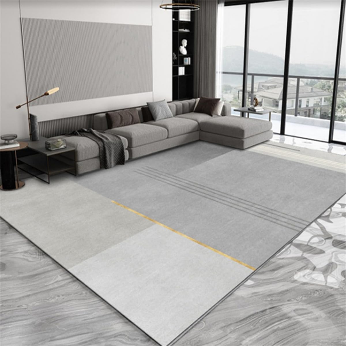 「Tuokus」カーペット ラグマット ラグ 滑り止め付き センターカーペット 模造カシミヤ 3畳4畳5畳6畳 厚み 長方形 絨毯 抗菌防臭 防ダニ 床暖房対応 シャギーラグ 絨毯 滑り止め付き ふわふわ サラサラ 長方形 カラフルパターン ORFYR125A