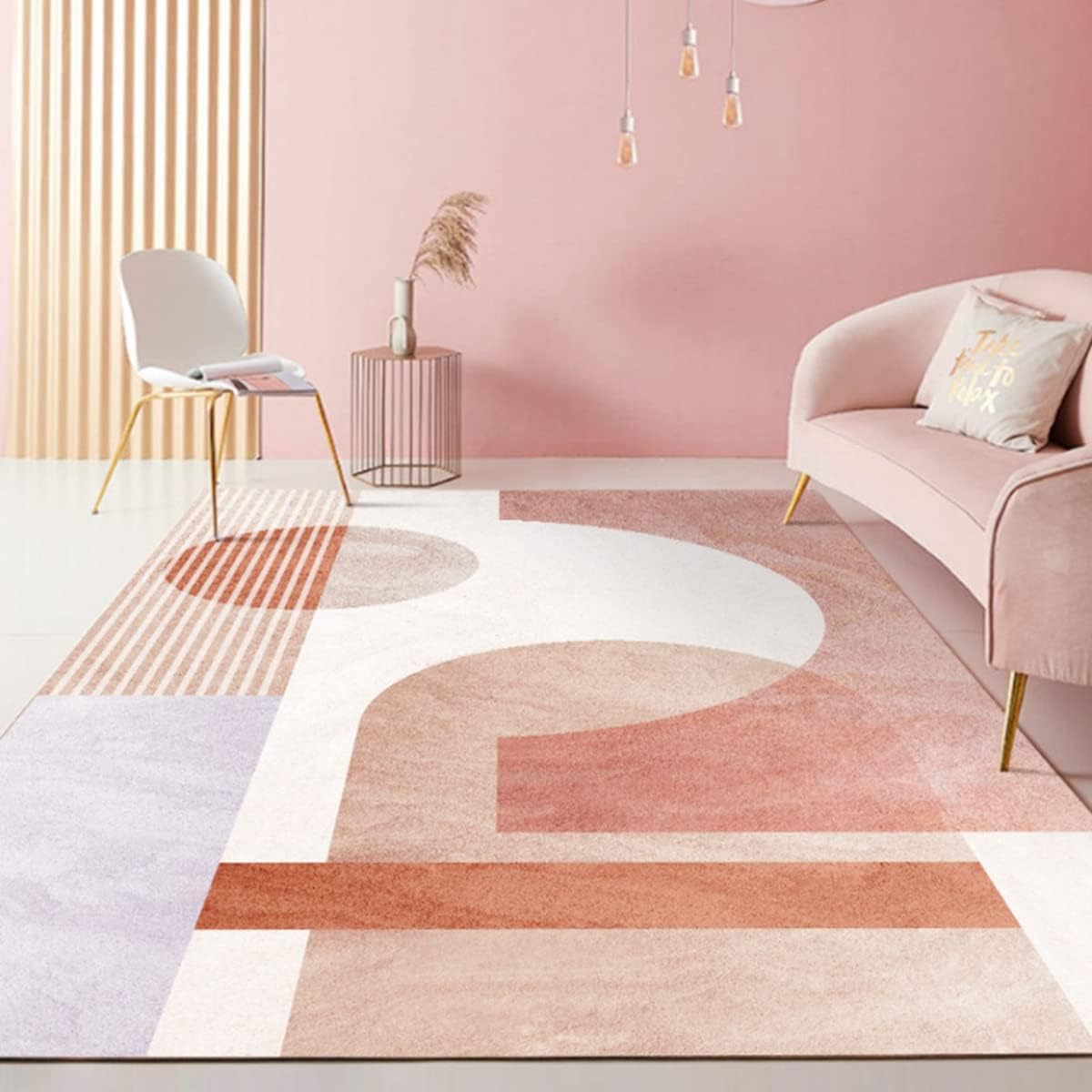 Frisence カーペット ラグマット 絨毯 厚手 防寒 床暖房対応 滑り止め付き 洗える 低ホコリ 防ダニ インテリア ホットカーペット対応 お手入れ簡単 耐久性 耐摩耗性 防音機能 FRIDT49