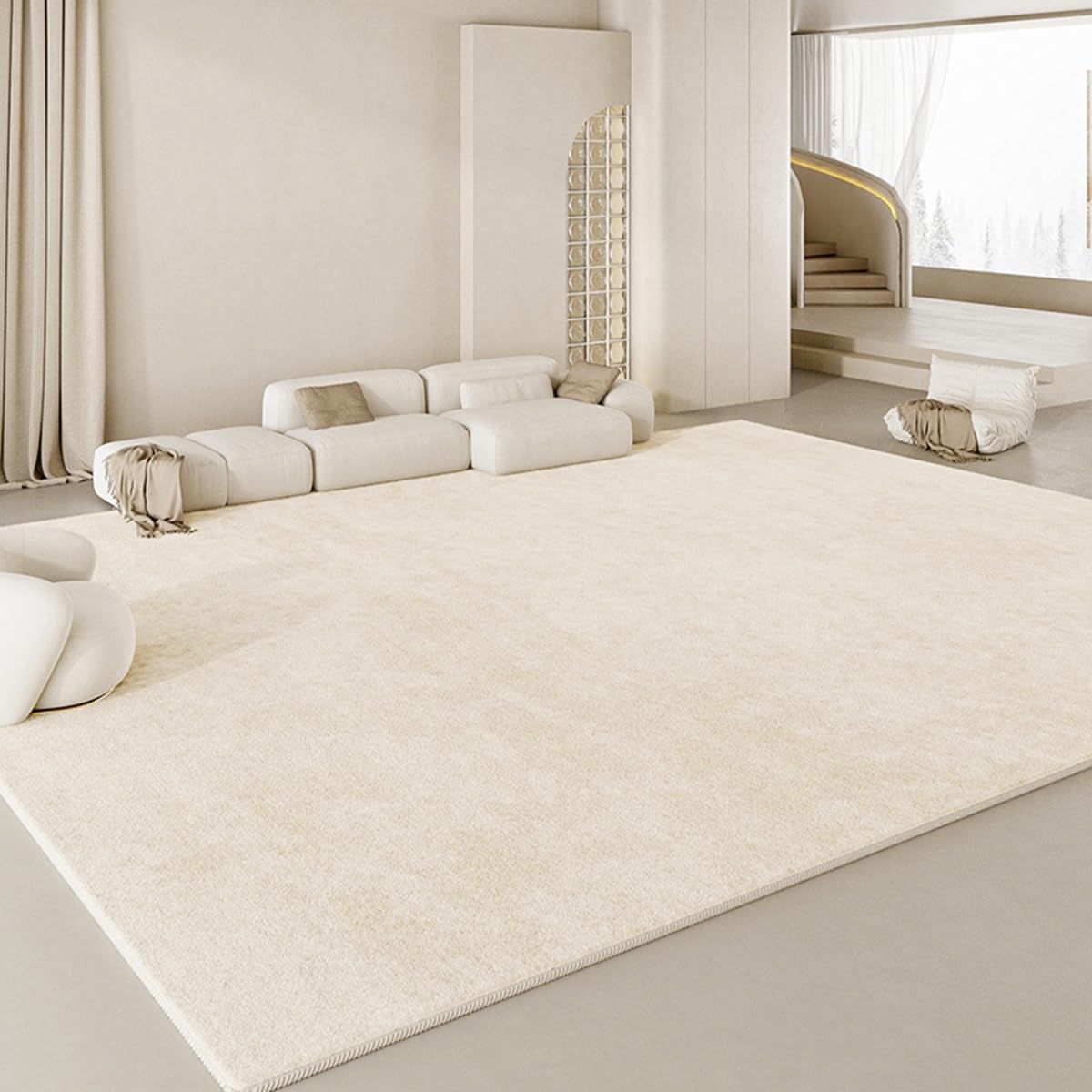 Frisence カーペット ラグマット 絨毯 厚手 防寒 床暖房対応 滑り止め付き 洗える 低ホコリ 防ダニ インテリア ホットカーペット対応 お手入れ簡単 耐久性 耐摩耗性 防音機能 FRIDT22