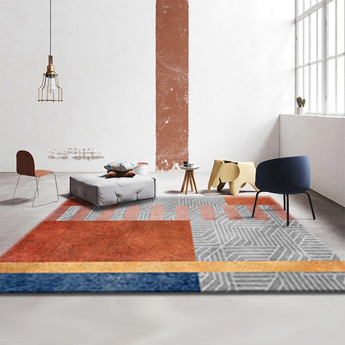 Frisence カーペット ラグマット 絨毯 厚手 防寒 床暖房対応 滑り止め付き 洗える 低ホコリ 防ダニ インテリア ホットカーペット対応 お手入れ簡単 耐久性 耐摩耗性 防音機能 FRIDT26