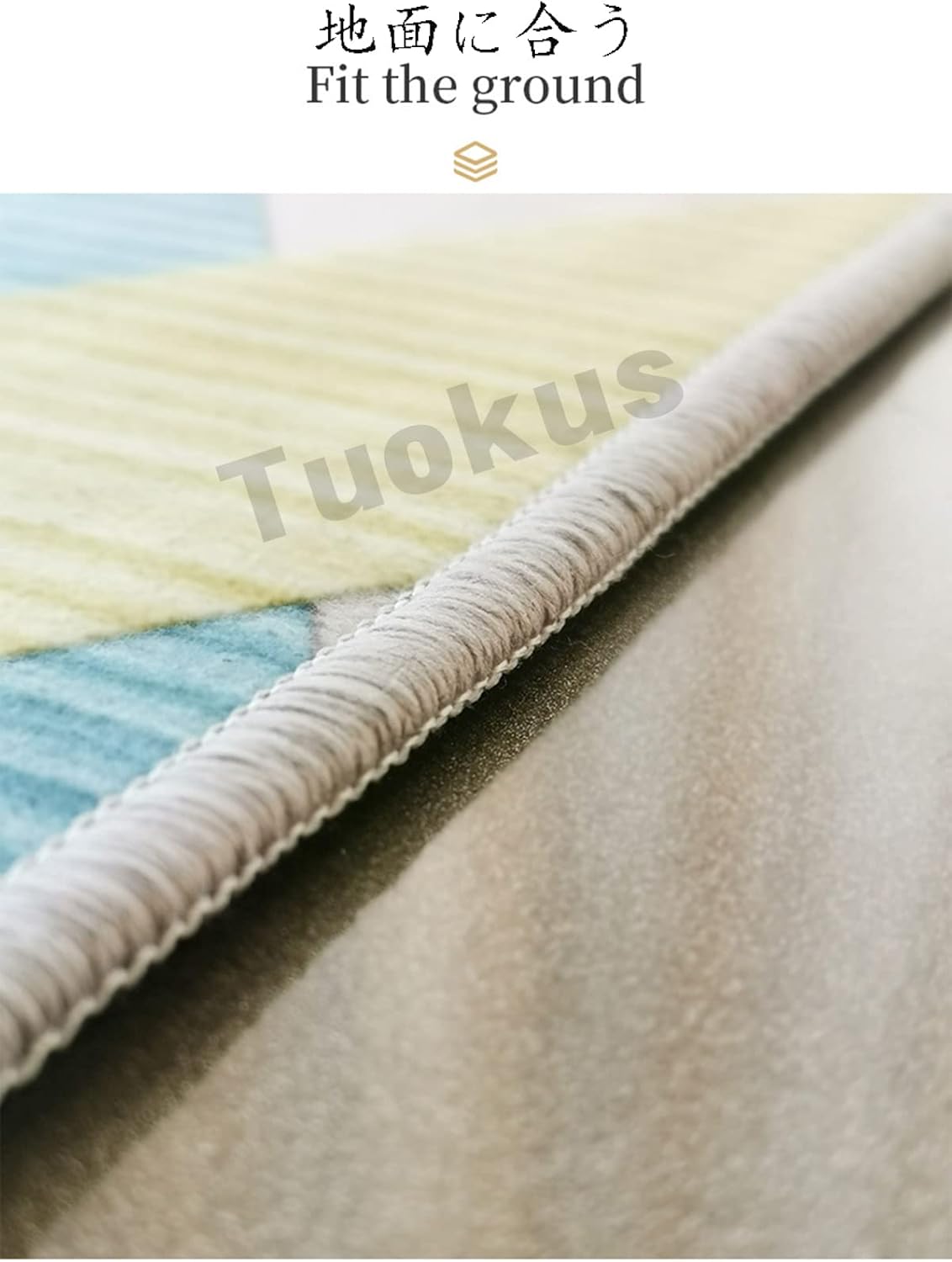 「Tuokus」カーペット おしゃれ リントフリー ラグ じゅうたん かわいい 洗える ラグマット 3畳4畳5畳6畳 防ダニ センターカーペット 抗菌 消臭 滑り止め付き オールシーズン対応 厚さ8mm YHDT25 200*300cm