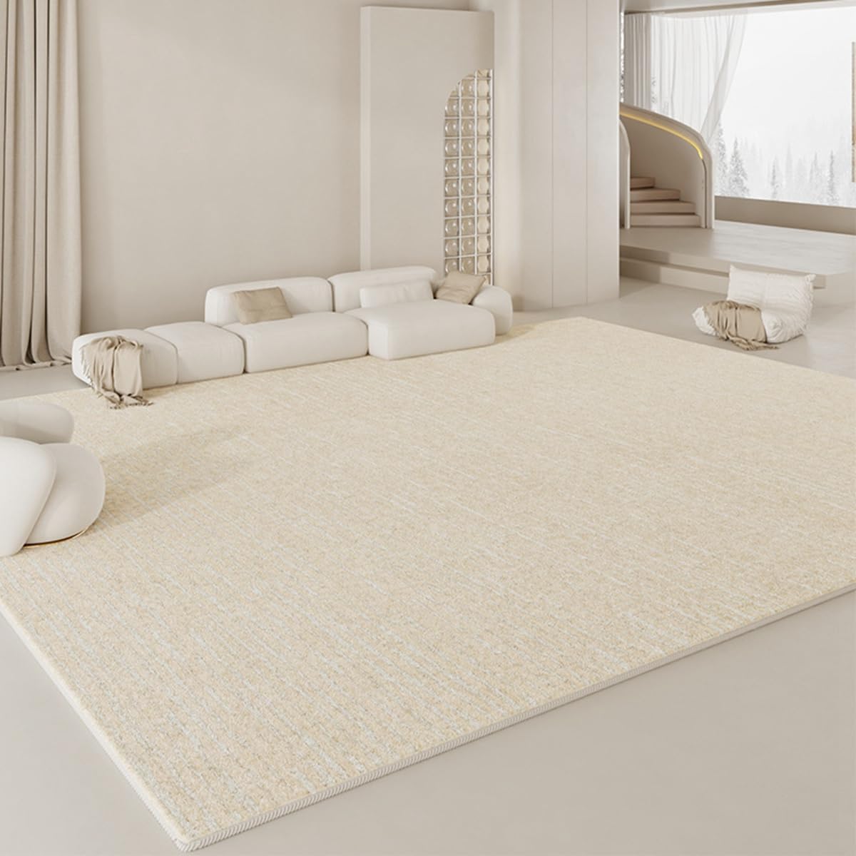 Tuokus カーペット 120×160cm 洗える ラグ 滑り止め付き 防音・防寒・床暖房対応 ラグマット 折りたたみ コンパクト収納可能 おしゃれ ふわふわ 北欧風 リビング 寝室 子供部屋用 FRIDT78