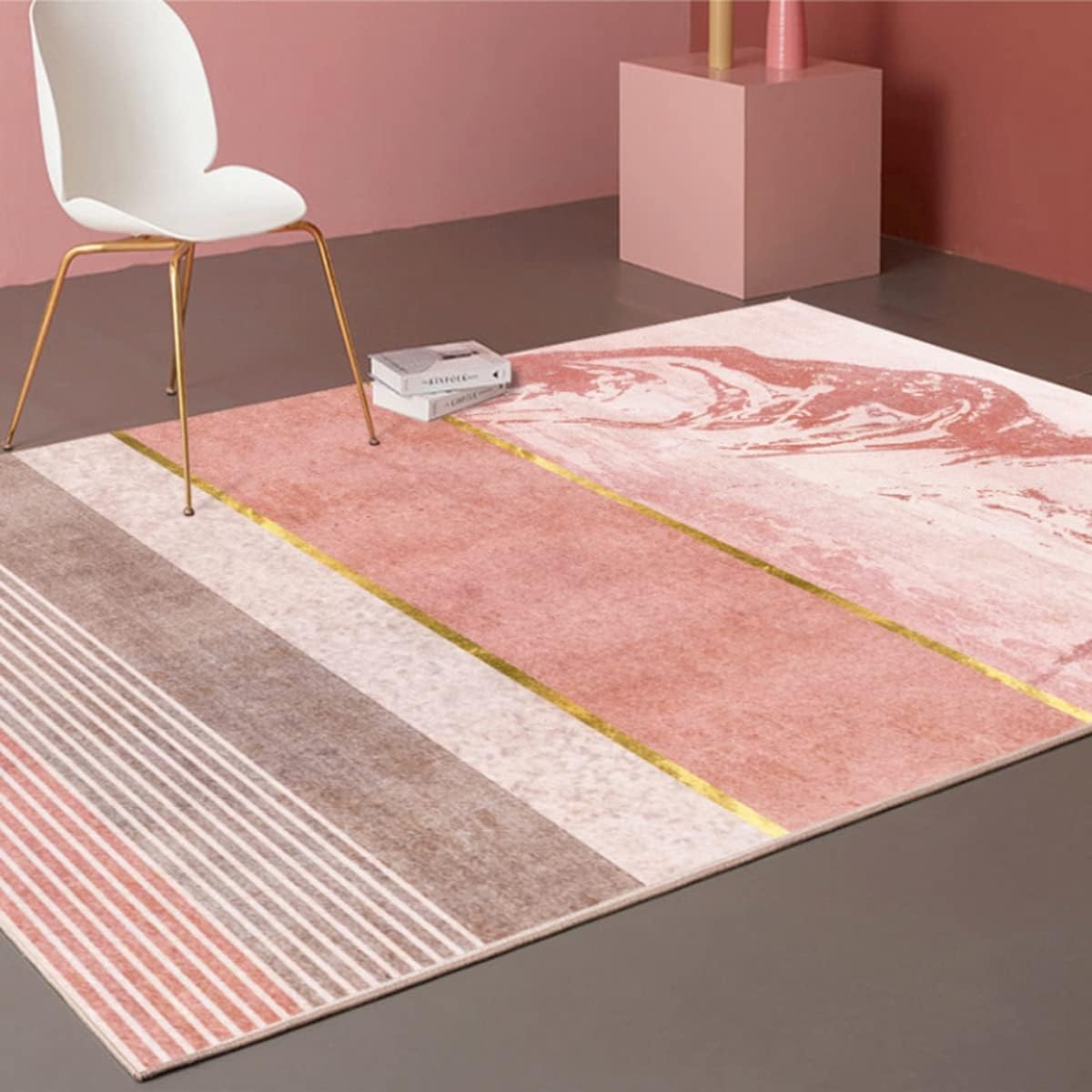 「Tuokus」ラグ カーペット かわいい おしゃれ 洗える ラグマット リントフリー 北欧 じゅうたん 3畳4畳5畳6畳 防ダニ センターカーペット 抗菌 消臭 シャギーラグ 滑り止め付き 長方形 夏秋冬