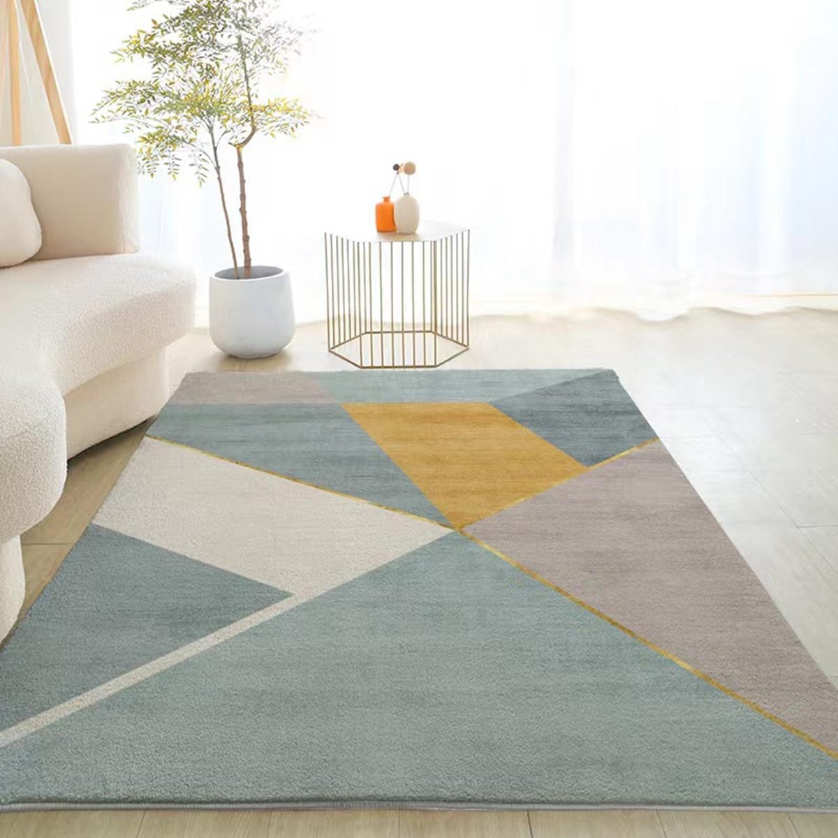 Frisence カーペット ラグマット 絨毯 厚手 防寒 床暖房対応 滑り止め付き 洗える 低ホコリ 防ダニ インテリア ホットカーペット対応 お手入れ簡単 耐久性 耐摩耗性 防音機能 FRIDT28