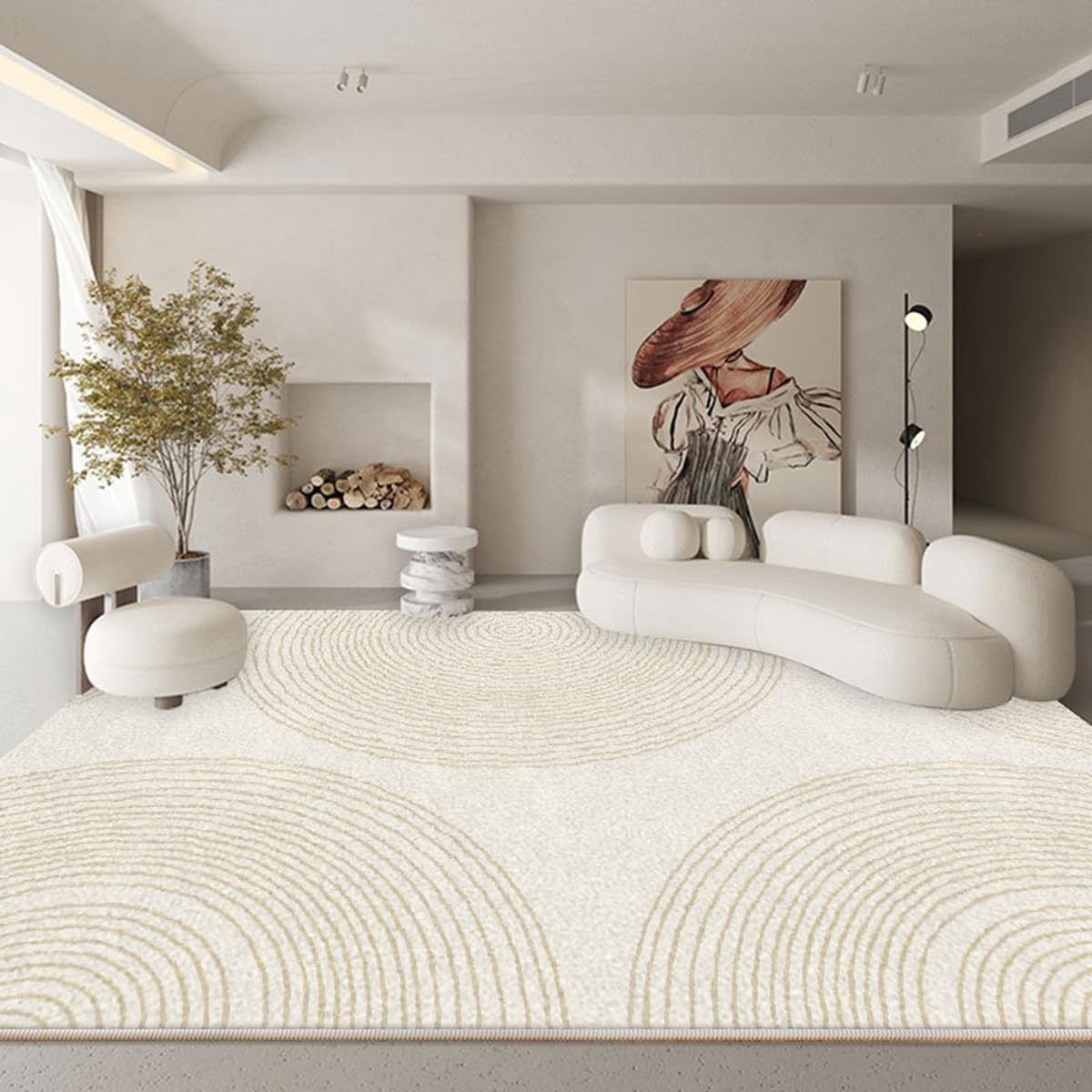 「Tuokus」ラグ カーペット 160×120cm ラグマット シャギーラグ 洗える ふわふわ 絨毯 厚手 3畳4畳5畳6畳 ホットカーペット&床暖房で使用可能 洗濯可 模造カシミアラグ 消臭 厚い滑り止め付き サラサラ イミテーションカシミア 模造カシミア TFYRj-303