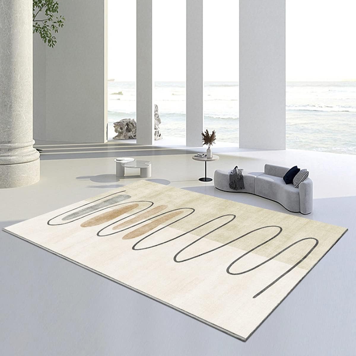 「Tuokus」カーペット ラグ わびさび 洗える ラグマット リントフリー 北欧 じゅうたん 3畳4畳5畳6畳 防ダニ センターカーペット かわいい 抗菌 消臭 シャギーラグ 滑り止め付き ふわふわ サラサラ 長方形 夏秋冬