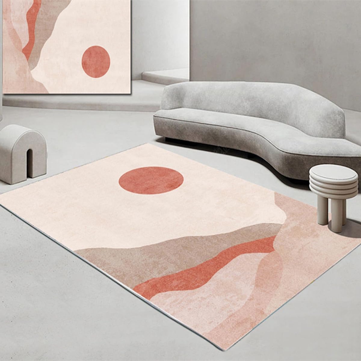 Frisence カーペット 120×160cm 洗える ラグ 滑り止め付き 防音・防寒・床暖房対応 ラグマット 折りたたみ コンパクト収納可能 おしゃれ ふわふわ 北欧風 リビング 寝室 子供部屋用 FRIDT71B