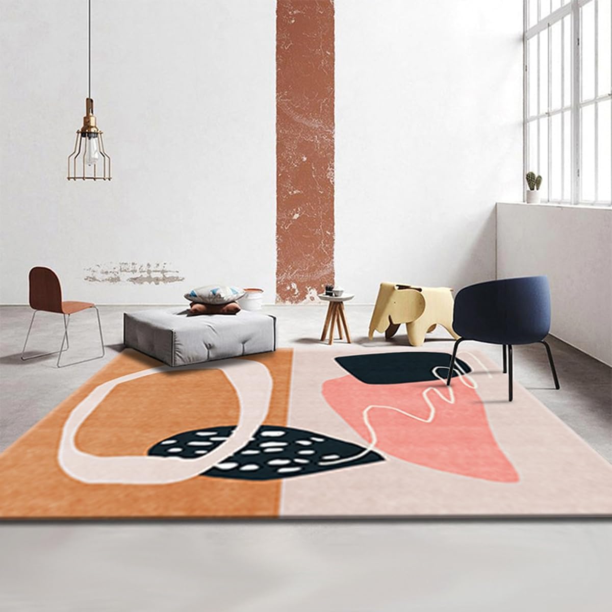 Frisence カーペット ラグマット 絨毯 厚手 防寒 床暖房対応 滑り止め付き 洗える 低ホコリ 防ダニ インテリア ホットカーペット対応 お手入れ簡単 耐久性 耐摩耗性 防音機能 FRIDT26