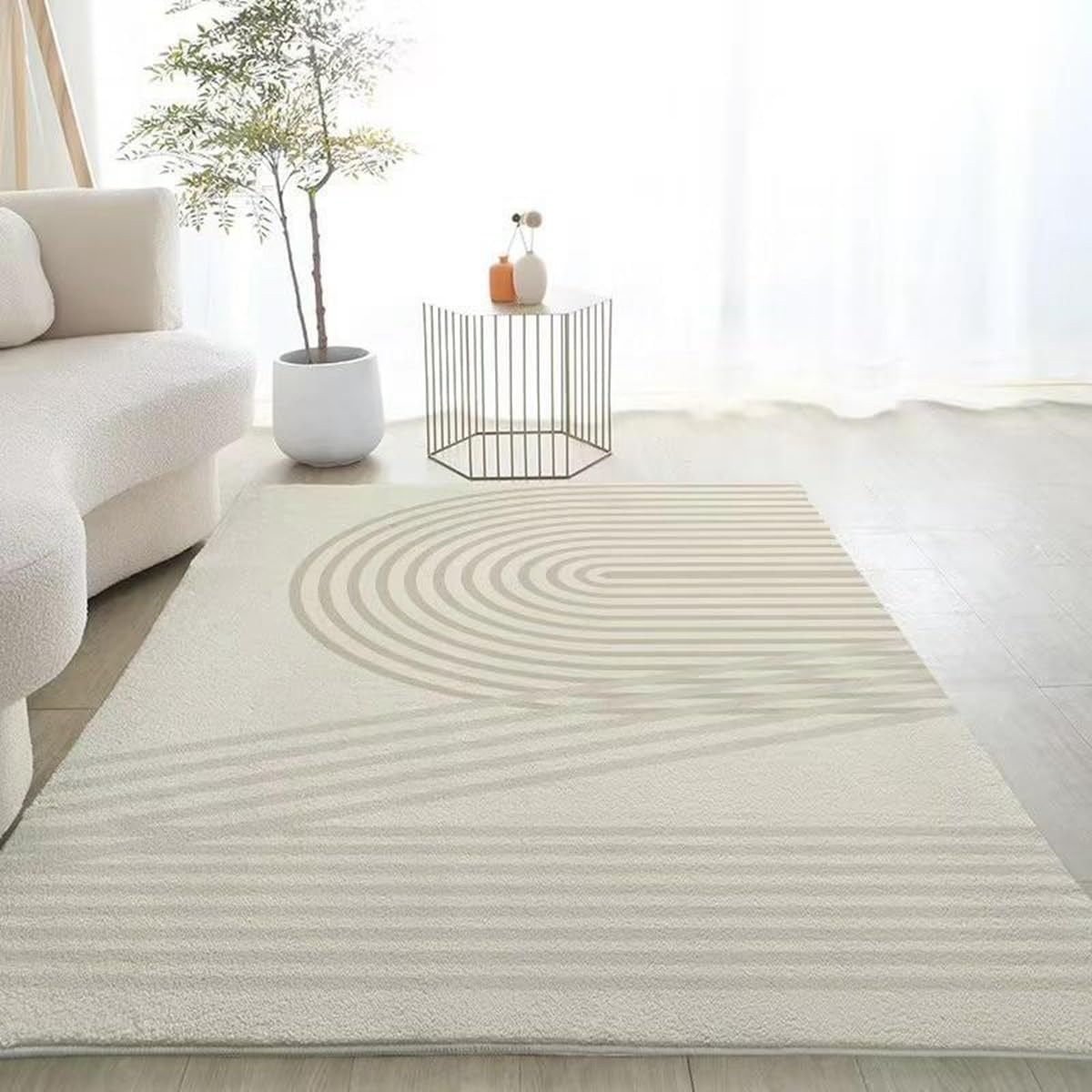 Frisence カーペット ラグマット 絨毯 厚手 防寒 床暖房対応 滑り止め付き 洗える 低ホコリ 防ダニ インテリア ホットカーペット対応 お手入れ簡単 耐久性 耐摩耗性 防音機能 FRIDT36