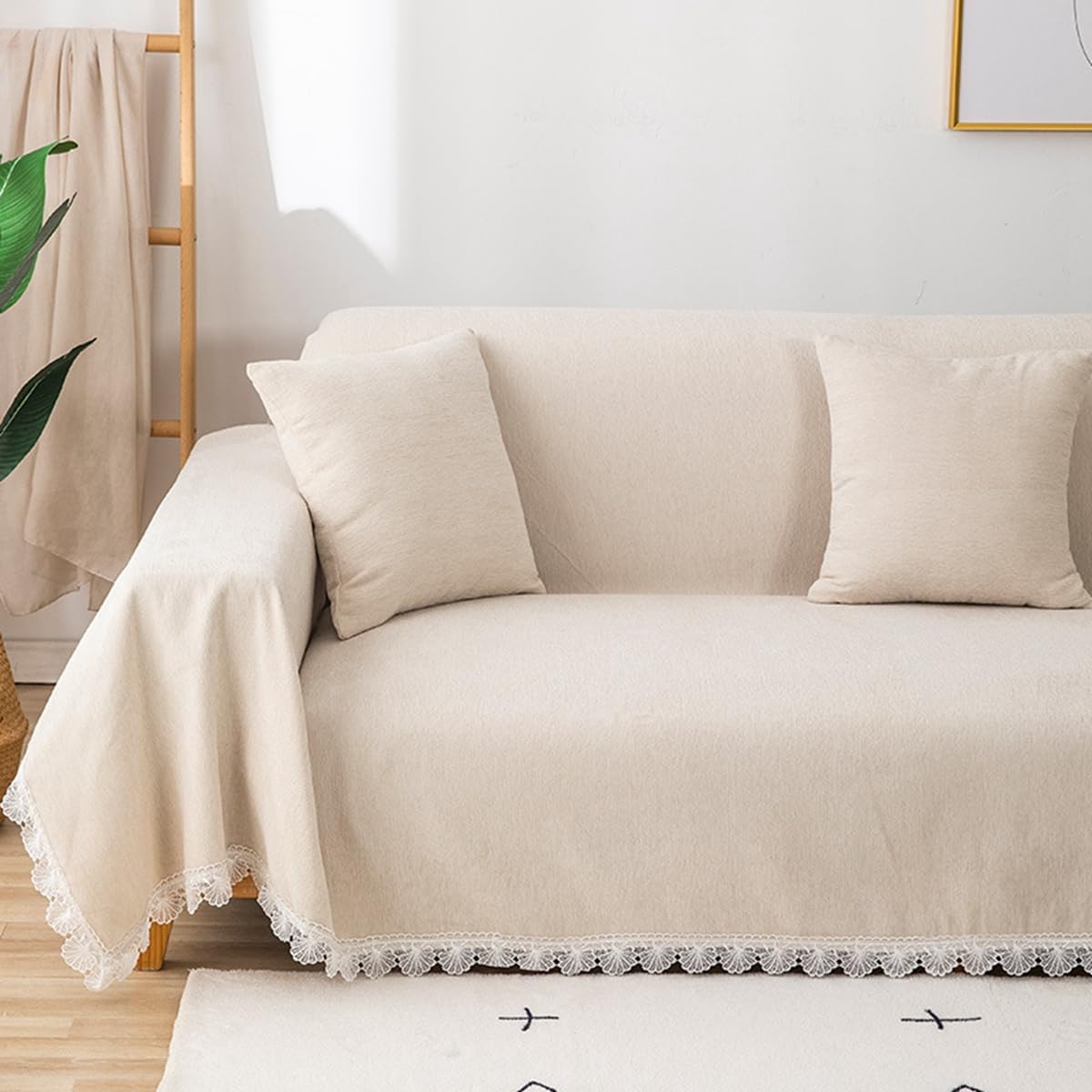 「Tuokus」ソファーカバー 肘付き 一人掛け 二人掛け 三人掛け 肘あり ソファパッド ソファカバー ペットの引っかき傷防止 クッション ソファー スリップ 洗える 防水 防塵 無地 大きいサイズ より厚く TSFJ-24