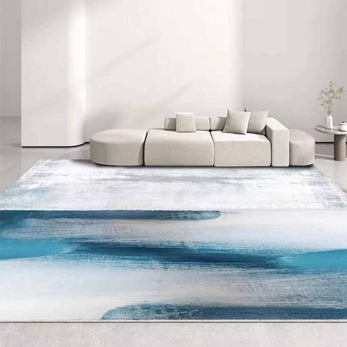 「Tuokus」ラグ カーペット シャギーラグ 洗える ふわふわ 絨毯 厚手 ラグマット 3畳4畳5畳6畳 ホットカーペット&床暖房で使用可能 洗える 模造カシミアラグ 消臭 厚い滑り止め付き サラサラ イミテーションカシミア Fj-172