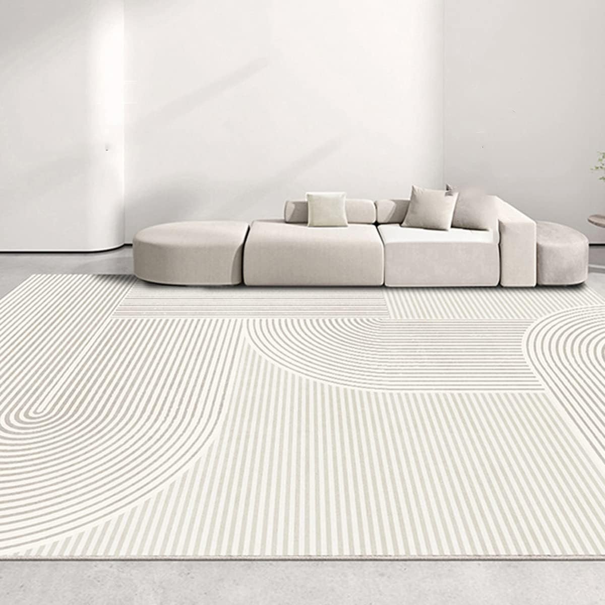 Frisence カーペット ラグマット 絨毯 厚手 防寒 床暖房対応 滑り止め付き 洗える 低ホコリ 防ダニ インテリア ホットカーペット対応 お手入れ簡単 耐久性 耐摩耗性 防音機能 FRIDT44