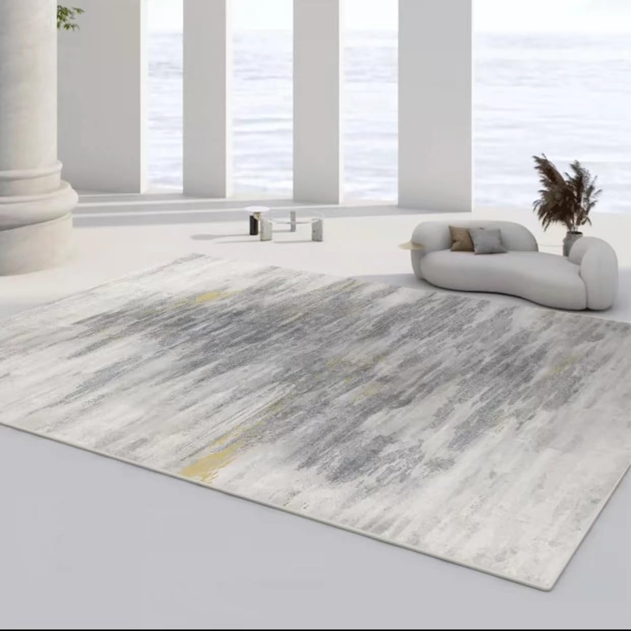 Frisence カーペット 120×160cm 洗える ラグ 滑り止め付き 防音・防寒・床暖房対応 ラグマット 折りたたみ コンパクト収納可能 おしゃれ ふわふわ 北欧風 リビング 寝室 子供部屋用 FRIDT65