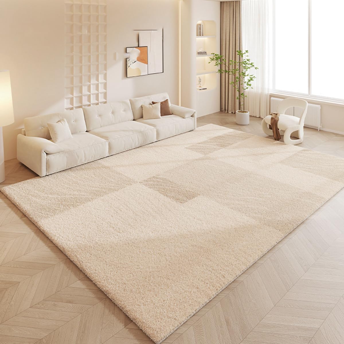 Frisence カーペット ラグマット 絨毯 厚手 防寒 床暖房対応 滑り止め付き 洗える 低ホコリ 防ダニ インテリア ホットカーペット対応 お手入れ簡単 耐久性 耐摩耗性 防音機能 FRIDT21A