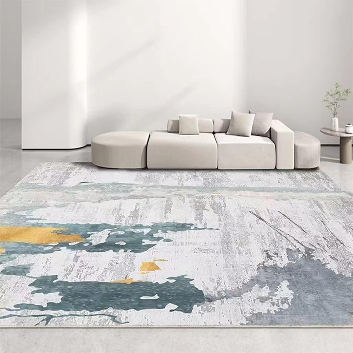 「Tuokus」ラグ カーペット シャギーラグ 洗える ふわふわ 絨毯 厚手 ラグマット 3畳4畳5畳6畳 ホットカーペット&床暖房で使用可能 洗える 模造カシミアラグ 消臭 厚い滑り止め付き サラサラ イミテーションカシミア Fj-172