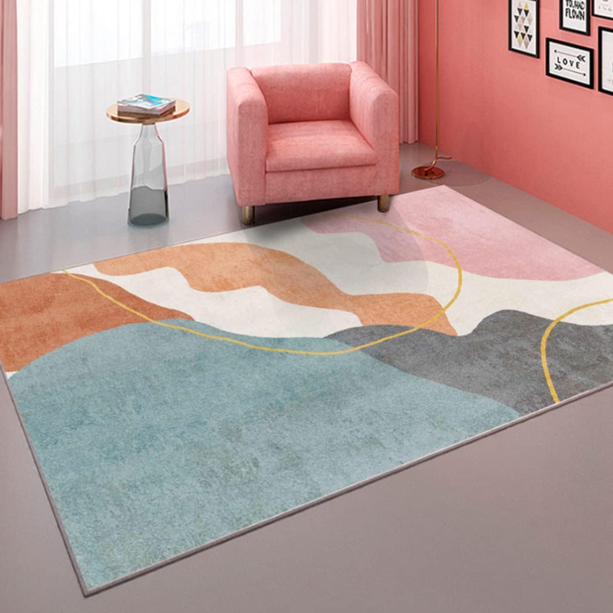 Frisence カーペット ラグマット 絨毯 厚手 防寒 床暖房対応 滑り止め付き 洗える 低ホコリ 防ダニ インテリア ホットカーペット対応 お手入れ簡単 耐久性 耐摩耗性 防音機能 FRIDT49