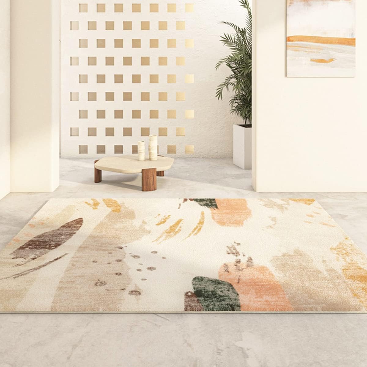 「Tuokus」ラグ カーペット シャギーラグ クラシック 絨毯 洗える ラグマット 防ダニ センターカーペット イミテーションカシミア 3畳4畳5畳6畳 かわいい 抗菌 消臭 滑り止め付き ふわふわ サラサラ 長方形 夏秋冬 120*160cm