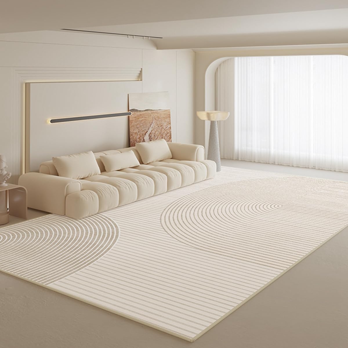 Frisence カーペット ラグマット 絨毯 厚手 防寒 床暖房対応 滑り止め付き 洗える 低ホコリ 防ダニ インテリア ホットカーペット対応 お手入れ簡単 耐久性 耐摩耗性 防音機能 FRIDT16