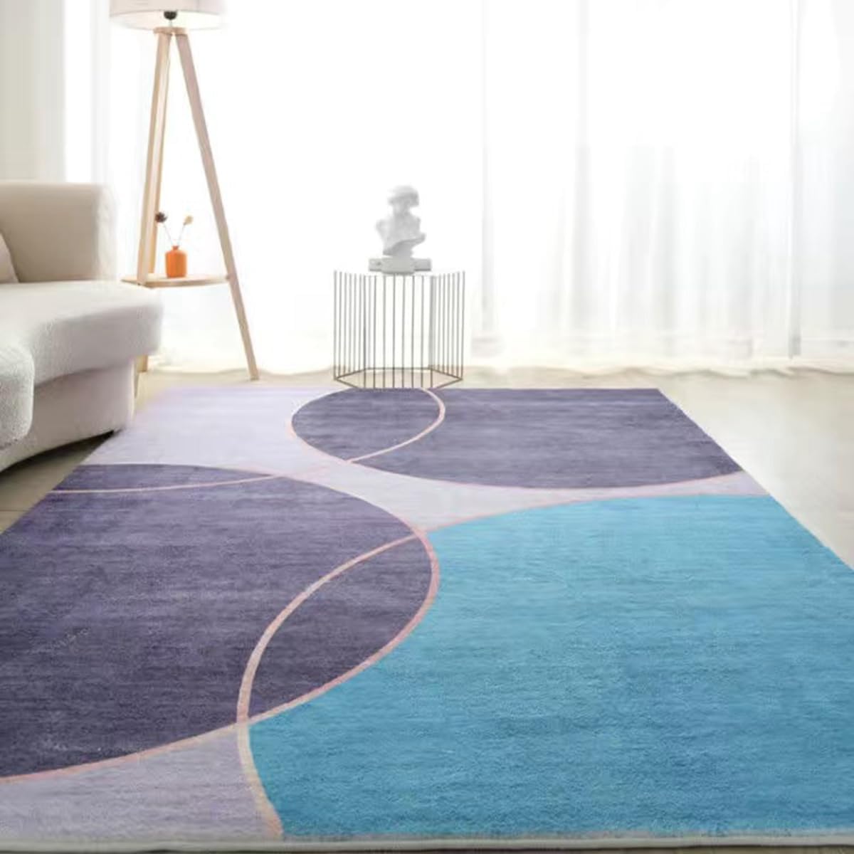 Frisence カーペット ラグマット 絨毯 厚手 防寒 床暖房対応 滑り止め付き 洗える 低ホコリ 防ダニ インテリア ホットカーペット対応 お手入れ簡単 耐久性 耐摩耗性 防音機能 FRIDT43