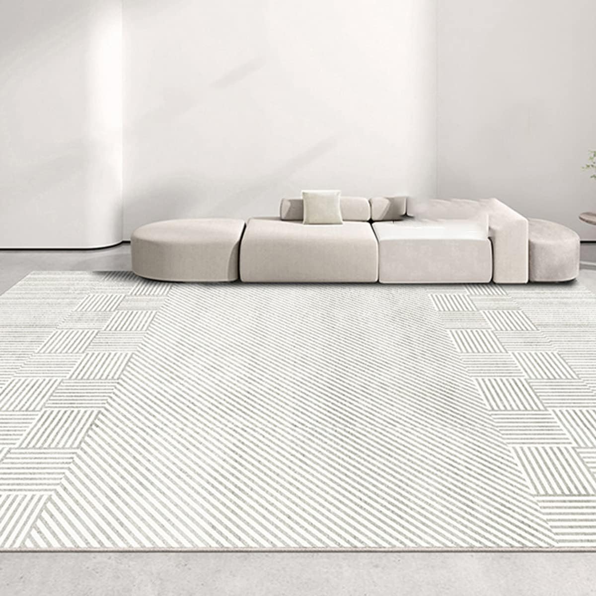 Frisence カーペット ラグマット 絨毯 厚手 防寒 床暖房対応 滑り止め付き 洗える 低ホコリ 防ダニ インテリア ホットカーペット対応 お手入れ簡単 耐久性 耐摩耗性 防音機能 FRIDT44