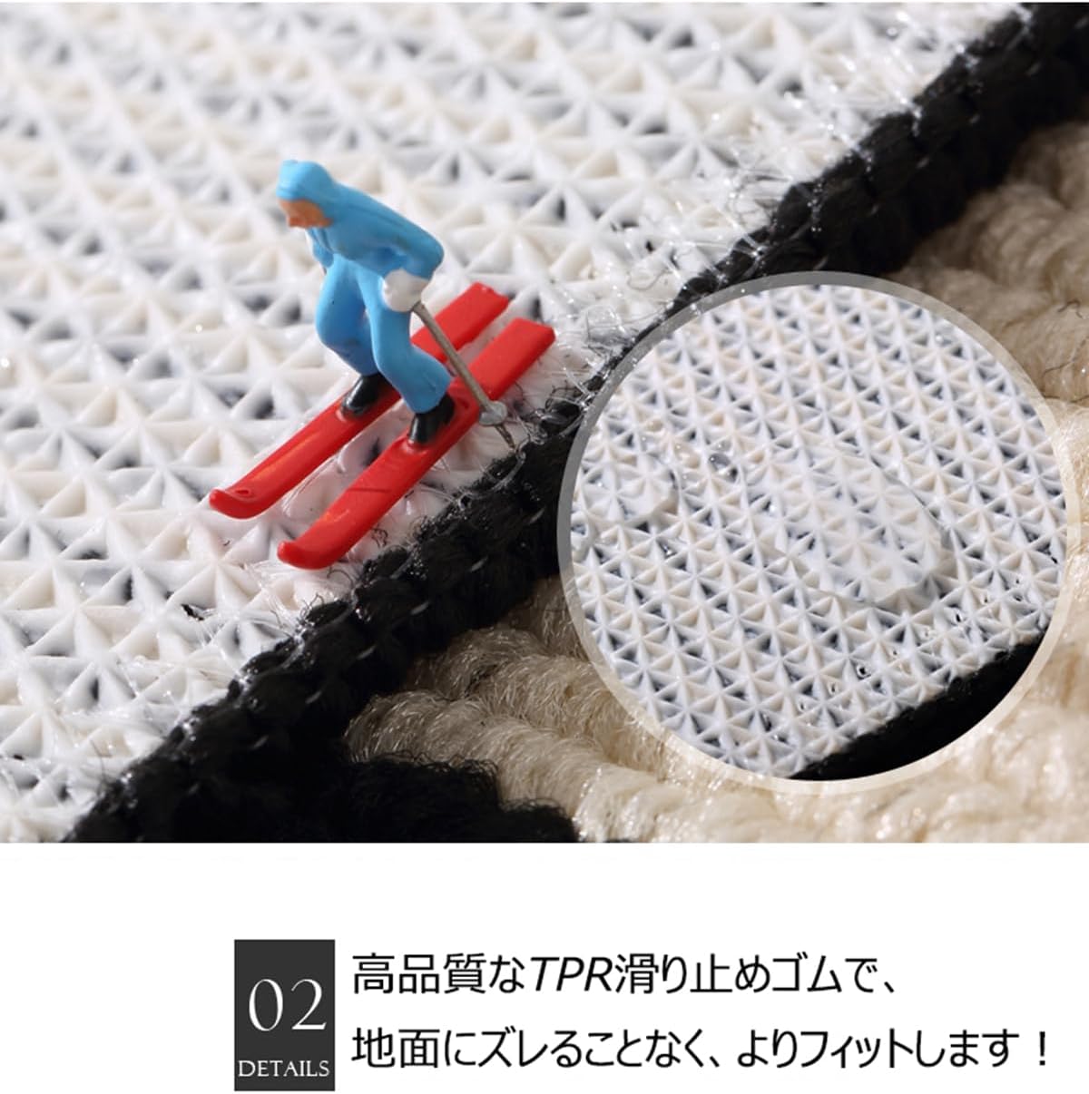 「Tuokus」キッチンマット 75×45cm玄関マット カーペット ラグマット 廊下マット 台所マット 洗える 滑り止め付き 厚手防音 掃除易い 抗菌防臭 吸水 厚手 長方形 水や油の吸収が良い 防汚 CFJ18