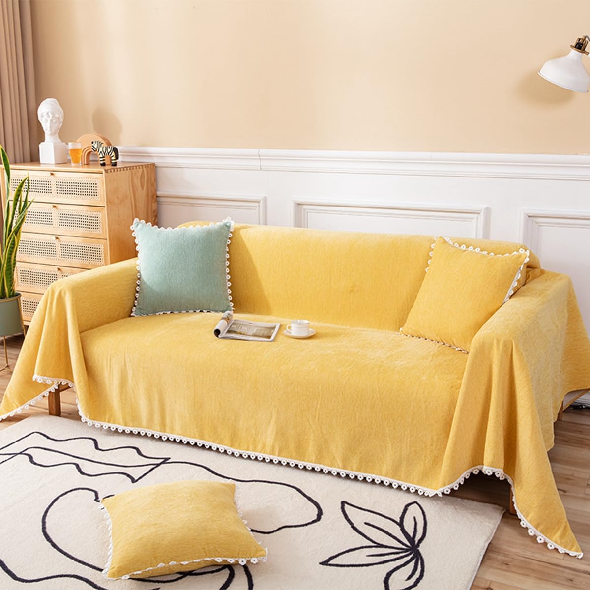 「Tuokus」ソファーカバー 肘付き 一人掛け 二人掛け 三人掛け 肘あり ソファパッド ソファカバー ペットの引っかき傷防止 クッション ソファー スリップ 洗える 防水 防塵 無地 大きいサイズ より厚く TSFJ-23