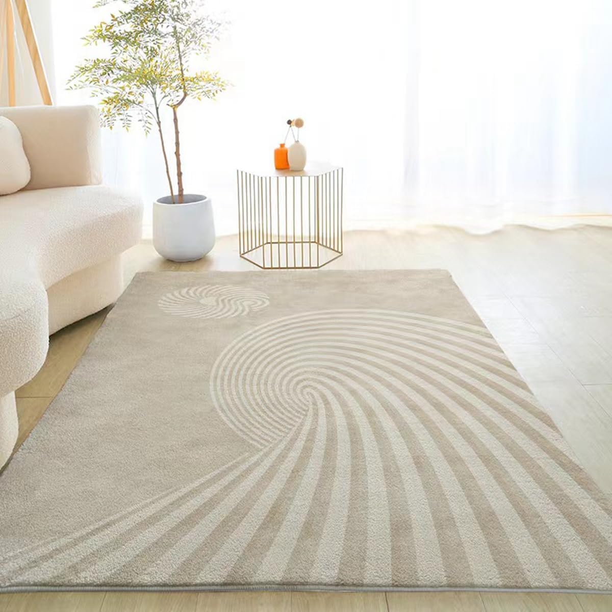 Frisence カーペット ラグマット 絨毯 厚手 防寒 床暖房対応 滑り止め付き 洗える 低ホコリ 防ダニ インテリア ホットカーペット対応 お手入れ簡単 耐久性 耐摩耗性 防音機能 FRIDT28