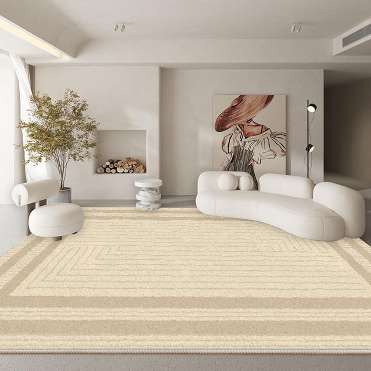 「Tuokus」ラグ カーペット 160×120cm ラグマット シャギーラグ 洗える ふわふわ 絨毯 厚手 3畳4畳5畳6畳 ホットカーペット&床暖房で使用可能 洗濯可 模造カシミアラグ 消臭 厚い滑り止め付き サラサラ イミテーションカシミア 模造カシミア TFYRj-302